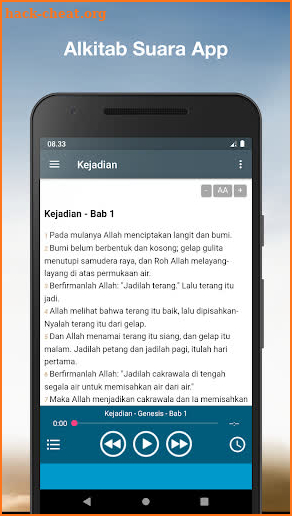 Audio Alkitab bahasa indonesia offline app mp3 screenshot
