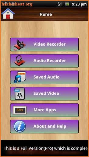 Audio and Video Recorder Pro screenshot