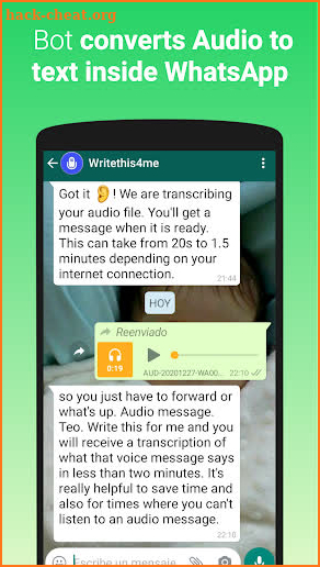 Audio Convert Text Transcribe screenshot
