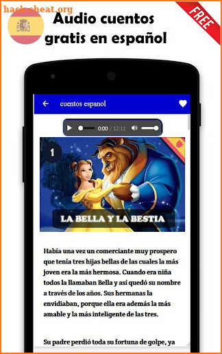 Audio cuentos gratis en español screenshot