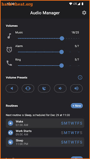 Audio Manager screenshot
