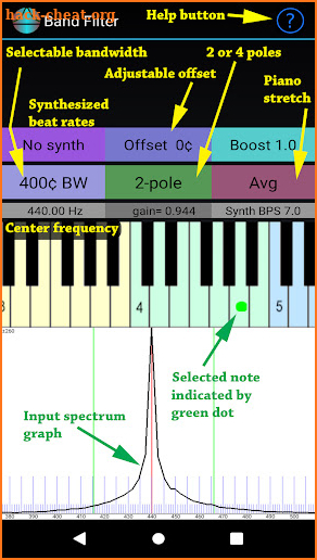 Audio Narrowband Filter screenshot