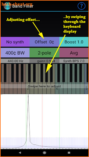 Audio Narrowband Filter screenshot