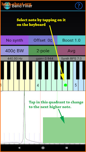 Audio Narrowband Filter screenshot