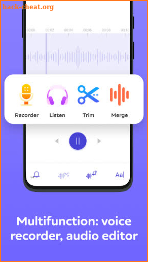 Audio Recorder - Audio editor: Cut, Trim and Merge screenshot
