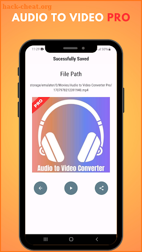 Audio to Video Converter Pro screenshot