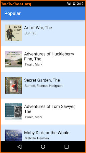Audiobooks screenshot