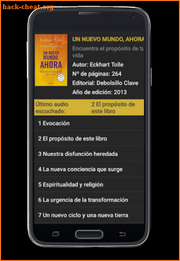 Audiolibro "Un nuevo mundo, AHORA" screenshot