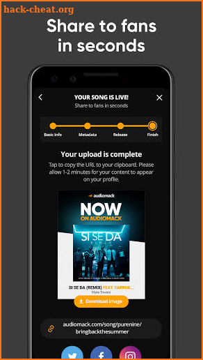 Audiomack Creator-Upload Music screenshot