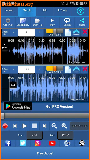 Audiosdroid Audio Studio DAW screenshot