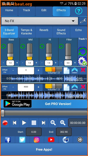 Audiosdroid Audio Studio DAW screenshot