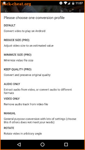 Audio/Video Converter Android screenshot