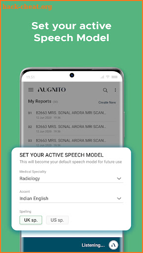 Augnito: Medical Dictation App screenshot
