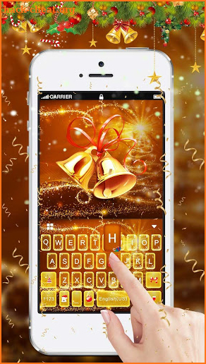 Aureate Christmas Keyboard Theme screenshot