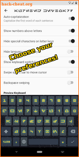 Aurebesh Keyboard screenshot