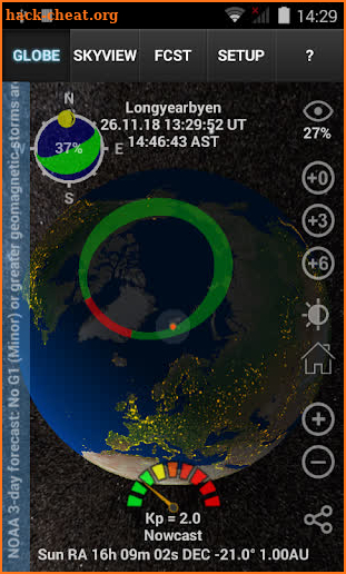 Aurora Forecast 3D screenshot