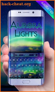 Aurora Lights GO Keyboard Animated Theme screenshot