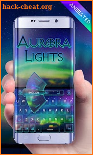 Aurora Lights GO Keyboard Animated Theme screenshot