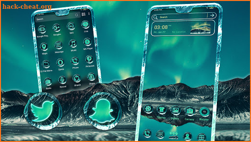 Aurora Lights Theme screenshot