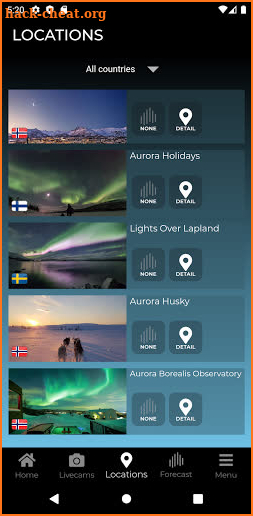 AURORA live screenshot