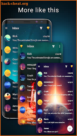 Aurora messenger theme screenshot