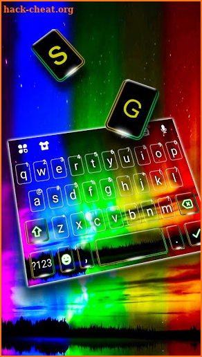 Aurora Nothern Lights Keyboard Theme screenshot