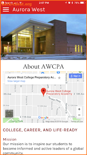Aurora West College Preparatory Academy screenshot
