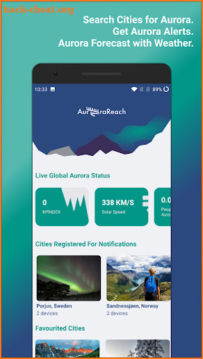 AuroraReach - Aurora Alerts screenshot