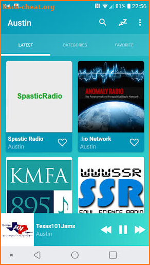 Austin radios online screenshot