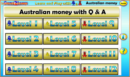 Australian money with Q&A screenshot