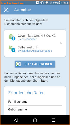 AusweisApp2 screenshot