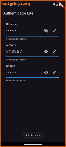 Authenticator Lite screenshot