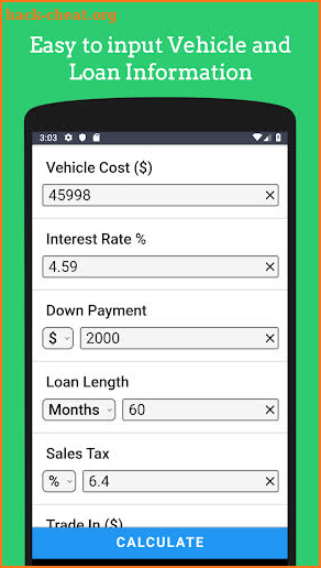 Auto Loan Calculator Free - Car Payment Estimator screenshot