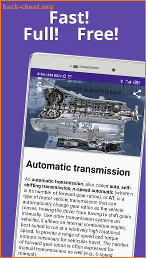 Auto Parts & Engines. Automotive Engineering screenshot
