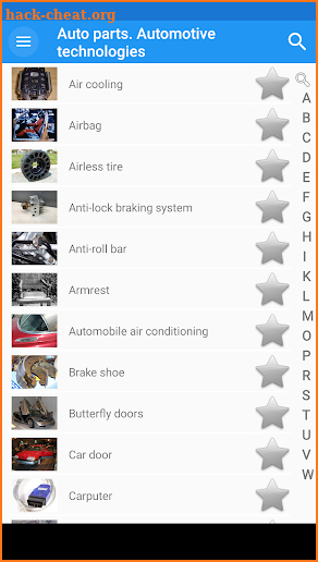 Auto parts. Automotive technologies screenshot
