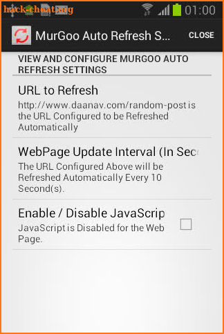 Auto Refresh Web Page Utility screenshot