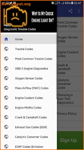 Auto Repair Codes screenshot