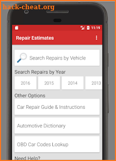 Auto Repair Labor Estimates & Car Guide screenshot
