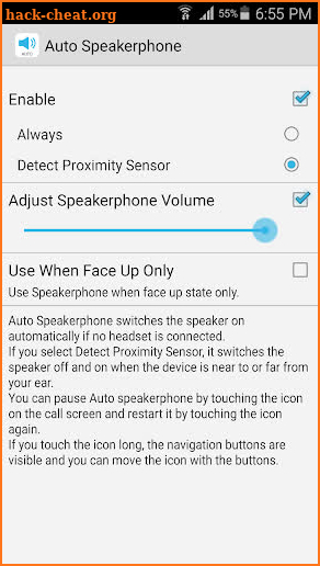 Auto Speakerphone screenshot