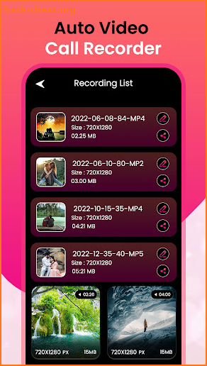 Auto Video Call Recorder screenshot