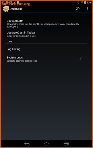 AutoCast Unlock Key screenshot