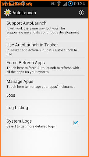 AutoLaunch Unlock Key screenshot