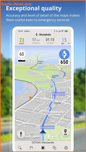 AutoMapa - GPS navigation, CB Radio, radars screenshot
