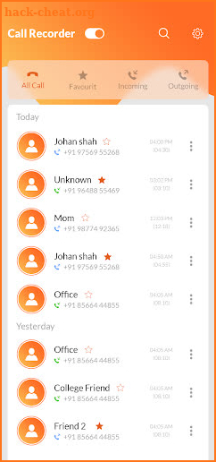 Automatic Call Recorder Pro screenshot