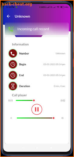 Automatic call recording: call recoder screenshot