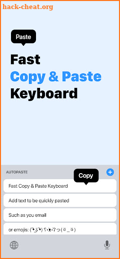 AutoPaste - Copy Paste Keyboard screenshot