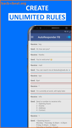 AutoResponder for FB Messenger - Auto Reply Bot screenshot
