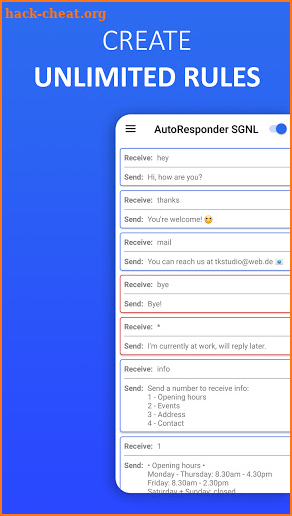 AutoResponder for Signal - Auto Reply Bot screenshot