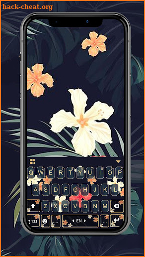 Autumn Floral Keyboard Theme screenshot