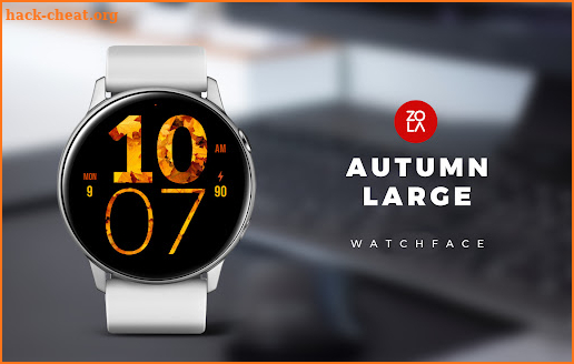 Autumn Large Watch Face screenshot
